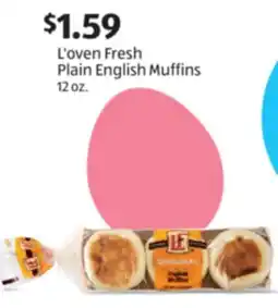 Aldi L'oven Fresh Plain English Muffins offer