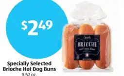 Aldi Specially Selected Brioche Hot Dog Buns offer