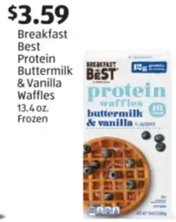 Aldi Breakfast Best Protein Buttermilk & Vanilla Waffles offer
