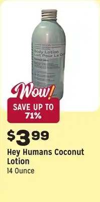 Grocery Outlet Coconut Lotion offer