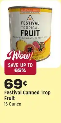 Grocery Outlet Canned Trop Fruit offer