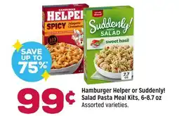 Grocery Outlet Hamburger Helper or Suddenly! Salad Pasta Meal Kits offer