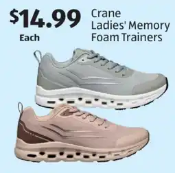 Aldi Crane Ladies' Memory Foam Trainers offer