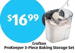 Aldi Crofton ProKeeper 3-Piece Baking Storage Set offer