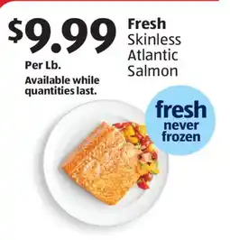 Aldi Fresh Skinless Atlantic Salmon offer