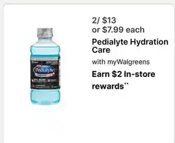 Walgreens Pedialyte Hydration Care offer