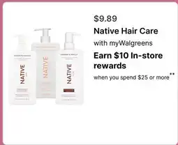 Walgreens Native Hair Care offer