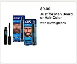 Walgreens Just for Men Beard or Hair Color offer
