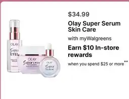 Walgreens Olay Super Serum Skin Care offer