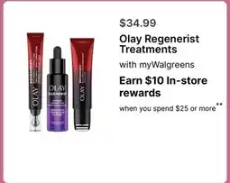 Walgreens Olay Regenerist Treatments offer