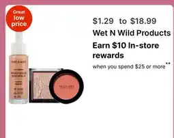 Walgreens Wet N Wild Products offer