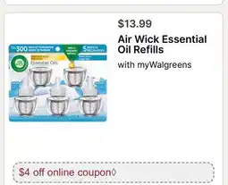 Walgreens Air Wick Essential Oil Refills offer