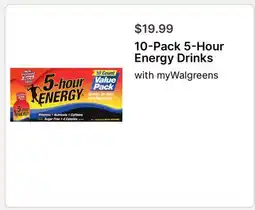 Walgreens 10-Pack 5-Hour Energy Drinks offer