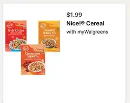 Walgreens Nice! Cereal offer