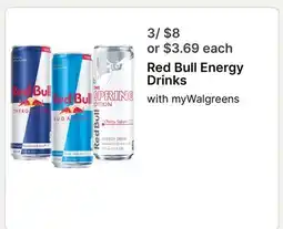 Walgreens Red Bull Energy Drinks offer