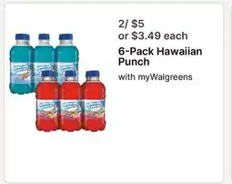 Walgreens 6-Pack Hawaiian Punch offer