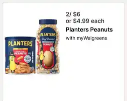 Walgreens Planters Peanuts offer