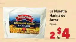Vallarta Supermarkets La Nuestra Harina de Arroz offer
