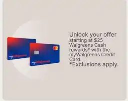 Walgreens Walgreens Cash rewards offer