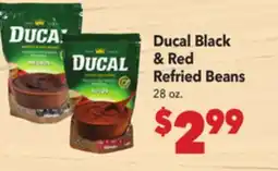 Vallarta Supermarkets Ducal Black & Red Refried Beans offer