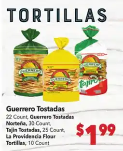 Vallarta Supermarkets Guerrero Tostadas offer