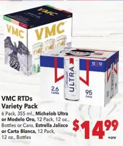 Vallarta Supermarkets VMC RTDs Variety Pack offer