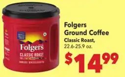 Vallarta Supermarkets Folgers Ground Coffee offer