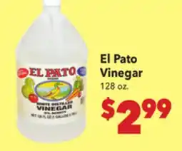 Vallarta Supermarkets El Pato Vinegar offer