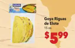 Vallarta Supermarkets Goya Riguas de Elote offer