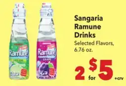 Vallarta Supermarkets Sangaria Ramune Drinks offer