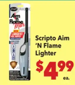 Vallarta Supermarkets Scripto Aim'N Flame Lighter offer
