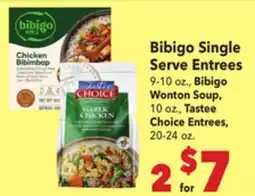 Vallarta Supermarkets Bibigo Single Serve Entrees offer