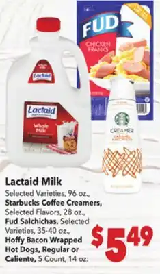 Vallarta Supermarkets Lactaid Milk offer