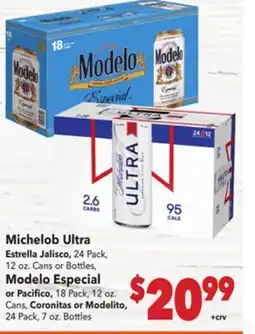 Vallarta Supermarkets Michelob Ultra offer