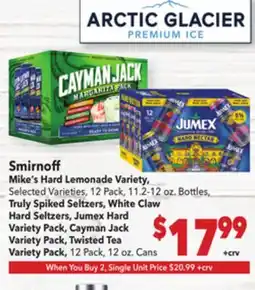 Vallarta Supermarkets Smirnoff Mike's Hard Lemonade Variety offer