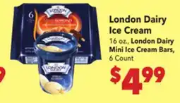 Vallarta Supermarkets London Dairy Ice Cream offer