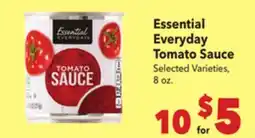 Vallarta Supermarkets Essential Everyday Tomato Sauce offer