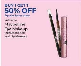 Rite Aid Maybelline Eye Makeup offer