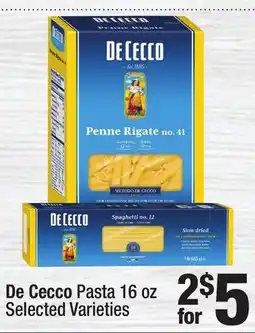 Super King Markets De Cecco Pasta offer
