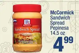Super King Markets McCormick Sandwich Spread Pepinesa offer