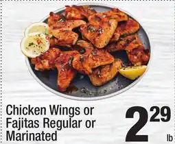 Super King Markets Chicken Wings or Fajitas Regular or Marinated offer