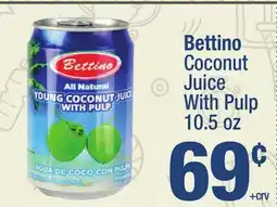 Super King Markets Bettino Coconut Juice With Pulp offer
