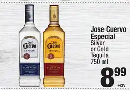 Super King Markets Jose Cuervo Especial Silver or Gold Tequila offer