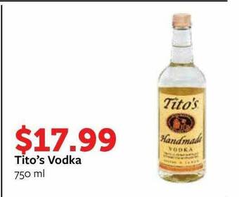 Fareway Tito's Vodka offer