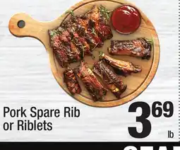 Super King Markets Pork Spare Rib or Riblets offer