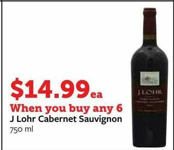 Fareway J Lohr Cabernet Sauvignon offer
