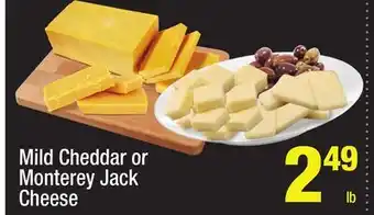 Super King Markets Mild Cheddar or Monterey Jack Cheese offer