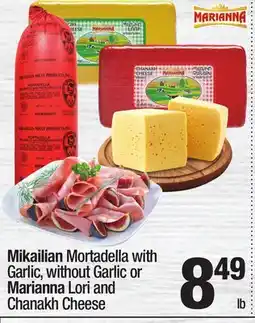 Super King Markets Mikailian Mortadella with Garlic, without Garlic or Marianna Lori and Chanakh Cheese offer