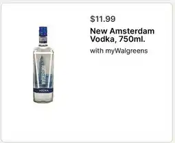 Walgreens New Amsterdam Vodka offer