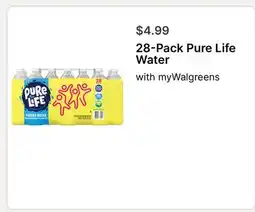 Walgreens Pure Life Water offer